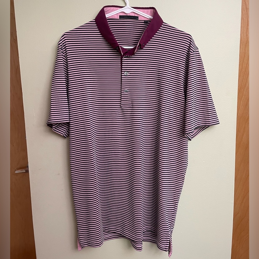 GREYSON Men's Quogue Polo - Quartz - Large. Golf polo
